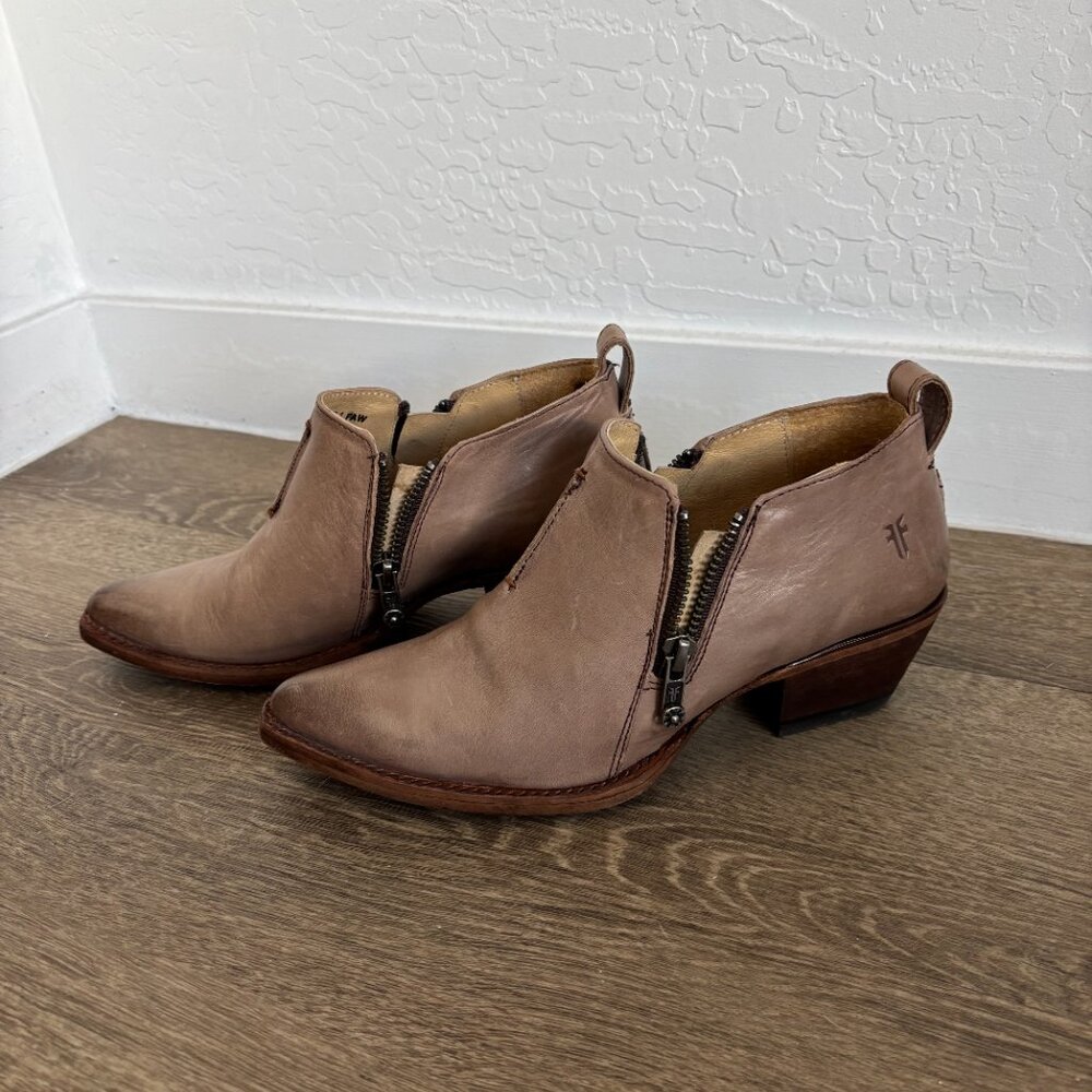 Frye Leather Moto Boots